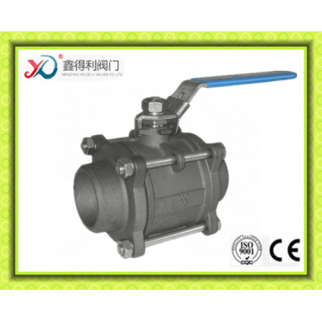 3/4 Inch 3PC Carbon Steel Ball Valve with Hand Lever